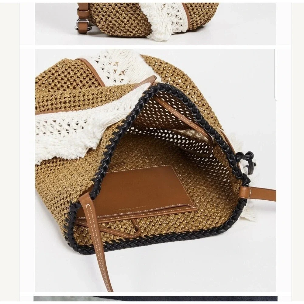 3.1 PHILLIP LIM Cut Out‎ Woven Marlee Leather Bucket Bag